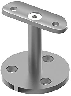 Soporte de pasamanos recto | para pasamanos: Ø 42,4 mm | V2A