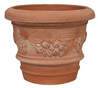 Biscottini Macetas Terracota Grande 20x20x17 cm | Macetas Exterior Grande