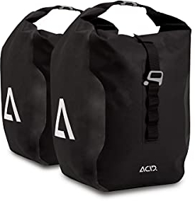 acid Travlr Pro 20/2 Fahrrad Gepäckträgertasche Set schwarz