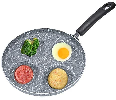 Frying pan Breakfast Skillet Pan Frying Pan Non-Stick 4 in 1 Saucepan Frying Pans No Oil-Smoke No Stain Gas Cooker for Fried Eggs and Bacon Frying Pan