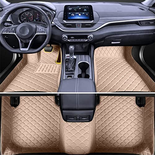 Auto Fußmatten,für J-eep Wrangler JK JL 2007-2021 2022() Allwetter Fussmatten Set Zubehör Fußmatte Schutz rutschfeste Leder-Bodenbeläge,6