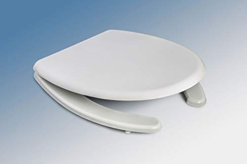 mamon Polisedl Wasserabdeckung Toilettensitz für Serie GLOBO Modell Gravur aus Rhina weiß S0201PO000686P