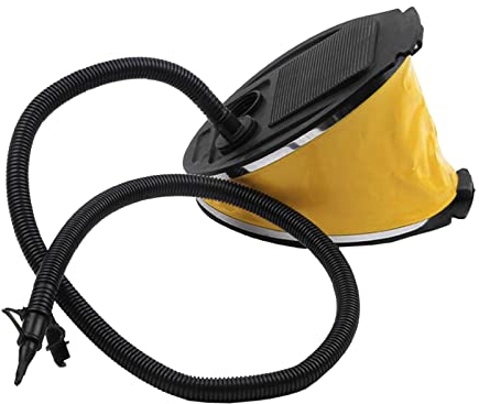 fanelod Faltenbalg-Fußpumpe, Fußluftpumpe für Schlauchboote, 3L Faltenbalg-Fußluftpumpe für Schlauchboote, Pools, Spielzeug, Wasserschwimmer, einfaches Aufblasen und Entleeren