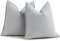 ZWJD Hell Grau Kissenbezug 60x60 2er Set Chenille Kissenbezüge Sofakissen Kissenhüllen mit elegantem Design, weiche und luxuriöse dekorative Dekokissen für Couch, Bett und Heimdekoration