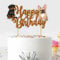 Seyal® Kuchendekoration mit Hundemotiv Happy Birthday