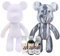 Bear Shape Liquid Painting Kit DIY Creative Home Decoration with 3 Colors Brush Tablecloths Apron