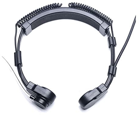 PANTZ Teleskop-Hochleistungs-taktisches Hals-Vibrations-Mikrofon-Kopfhörer-Headset-Mikrofon NATO. Stecken Sie for Walkie Talkie Radio