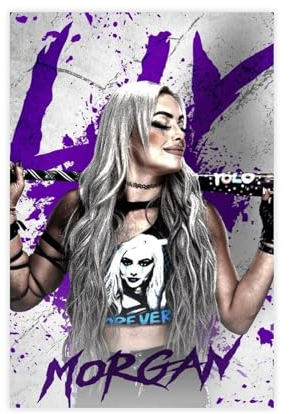AAVEDA Liv Morgan Leinwand-Poster, Schlafzimmer-Dekor, Sportlandschaft, Büro, Raumdekoration, Geschenk, ungerahmt, 30 x 45 cm