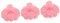 MAGICLULU 3st Massagebürste Badebürste Aus Silikon Badversorgung Reisezubehör Handwäscher Tragbares Kopfhautmassagegerät Accessoires Für Haare Kind Werkzeug Kieselgel Rosa Ein Bad Nehmen