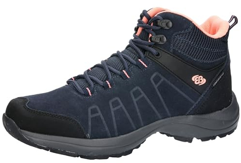 Brütting Damen Mount Harvard High Trekkingsstiefel, Marine/Lachs, 43EU