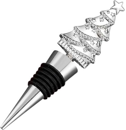 Christmas Tree Wine Stopper - Decorative Wine Bottle Stopper | Wine Stoppers for Wine Bottles | Champagne Bottle Stoppers | Christmas Tree Wine Beverage Stoppers for Holiday Wedding Decor