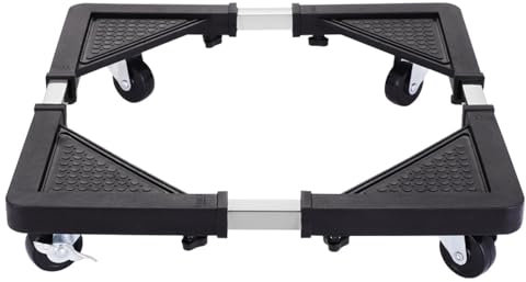 Ruote per lavatrice, ruota in gomma per lavatrice asciugatrice Base mobile per frigorifero da 40-60 cm, supporto per lavatrice con ruote, carrello per mobili regolabile per
