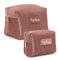 Trousse De Maquillage Personnalisée avec Nom, Trousse De Toilette De Voyage Personnalisée for Femme, Trousse De Rangement Cosmétique, Pochette De Maquillage, Trousse De Maquillage De(Pink)