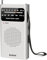 Benss Small Radios Portable AM FM, transistor radios 2AA Battery Operated with Best Reception, Radio with Speaker & Headphone Jack, Pocket Radio for Indoor, Outdoor and Emergency Use(White)