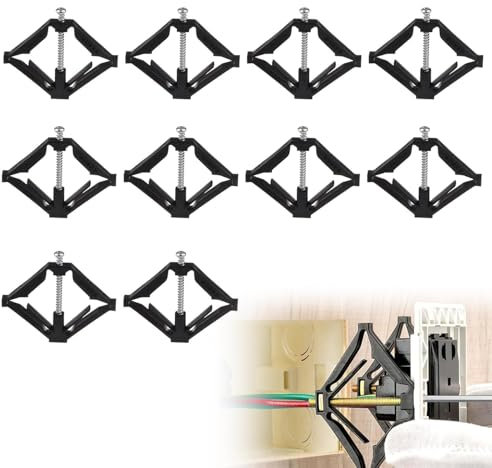6pcs Wall Mount Switch Box Repair Tools Switch Box Repair, Switch Cassette Support Rod, Wall Mount Switch Box Repair, Electrician Accessories for Repairing Socket Back Boxes Electrician