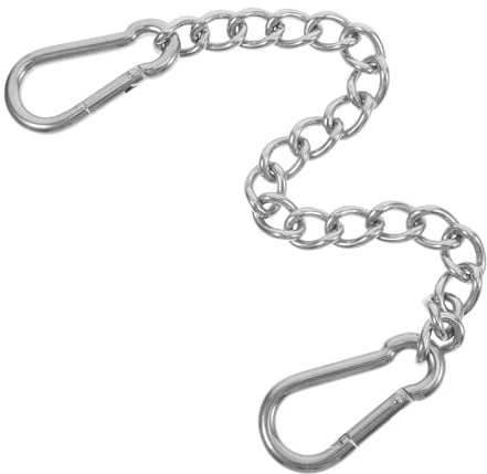TOBBOMEY Edelstahl-Kette Für Schaukelsitze Hängestühle Und Sandsäcke Hochleistungsverlängerungskette Mit Karabinerhaken Für Innen Und Außenanwendungen