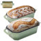 Flavehc Bread Pan Cast Iron Loaf Pan with Lid 9x5 Inch Bread Loaf Pan for Baking Bread Enameled Cast Iron Sourdough Bread Pan