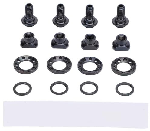 Kit di Viti di Blocco Brake 16 Pcs, Ti Lega C Bulloni a Vite Pinza Freno per R8000 UT6800 DA9000 (BLACK)