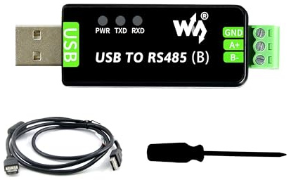 Wonrabai Industrial USB to RS485 Bidirectional Converter with Original CH343G, Multi-Protection Circuits, Supports Linux, Android, Wince, Win11/10/8.1/8/7/XP, etc.