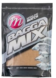 Mainline Baits Bagga Mix Groundbait 1kg | Commercial Groundbait Mix by Andy Bennett | Pellet Based with Oils and Fishmeal | Can be Cupped in soft or hard mix or used on Method Feeder | Golden Colour