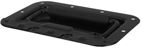 STOBAZA Spring Loaded Recessed Flight Case Handle with Padded Grip 6.30 X 4.21 Inch Heavy Duty Cabinet Pull for Speaker Box and Tool Chest Hardware