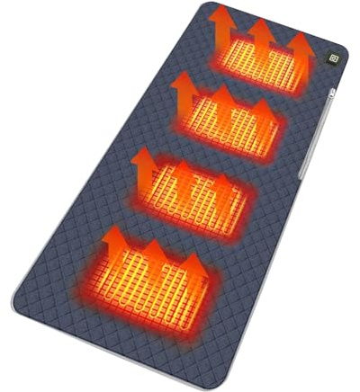 Qoukonao Beheizte Sitzauflage - Mit USB-Stromversorgung, Kabellos Und Tragbar - Beheiztes Outdoor-Sitzkissen | Für Zuhause, Büro, Outdoor, Camping, Wandern, Reisen, Hüften, Taille, Schultern Und
