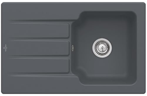 Villeroy & Boch Architectura 45 Graphite – 334 001 i4 Keramikspüle Handbetätigung
