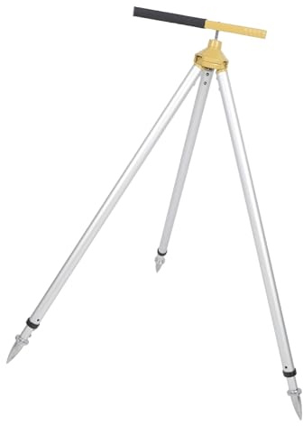 Yinhing Telescopic Prism Pole Tripod 75 120cm Aluminum Surveying Equipment for Total Station Height Stability for Measurement