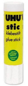 UHU Klebestift, ohne Lösungsmittel, 21 g, 4 Stück