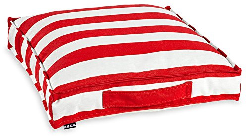 H.O.C.K. Matratzenkissen Outdoor 50x50x10cm Classic Streifen rot