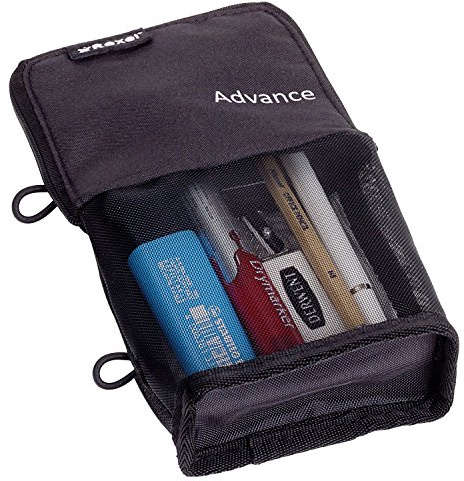 Rexel Advance Stand and Store Pencil Pouch Black Ref 2103780