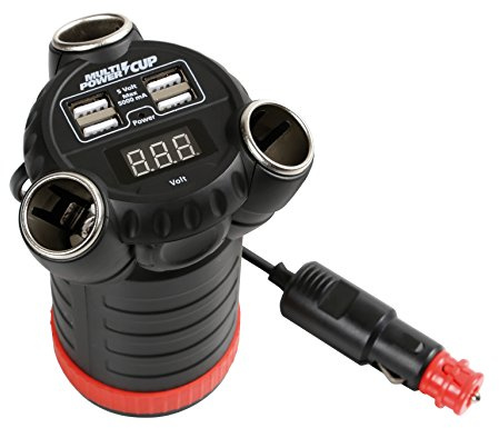 LAMPA 38926 Zigarettenanzünder-Verteiler Doppel Zigarettenanzünder mit Sicherung