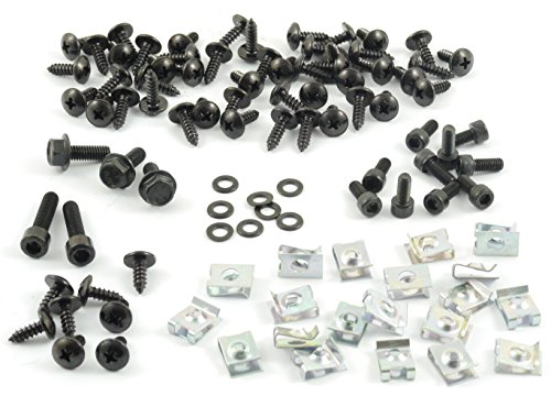 Tech-Parts-Koeln Kompletter Satz Verkleidungsschrauben + Clipse passend für Aerox Mbk Nitro - 98 Teile