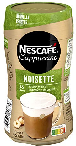 Nescafé Cappuccino Noisette, Café soluble, Boite de 270g