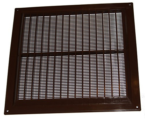 Air Ventilation Plastic Grill Cover 250mm x 250mm/Brown