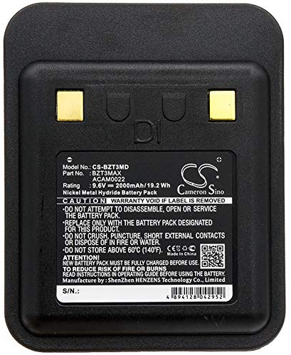 CS-BZT3MD Akku 2000mAh Kompatibel mit [Bullard] Heiman T3, T3, Max, T320, T320T, T3ALK, T3LT, T3MAX, T3MAXWITH TT, T3MAXWITH-TT, T3XT, T4, T4MAX, T4n Ersetzt ACAM0022, BZT3MAX, T3NI00688, T3NIMH