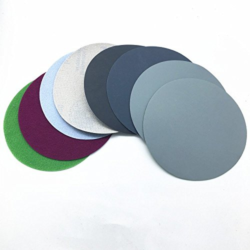 20ps 50mm Mix Grit Set Wasser Schleifen Schleifpapier 2inch Grit 800/1500/2000/3000 Schleifscheiben Hook Loop Schleifpapier Runde Sandpapier Disk Sand Sheet