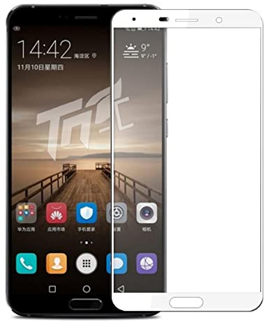 Protector de pantalla de cristal templado para Huawei Mate 10 / Mate 10 Pro / Mate 10 Lite - TM Concept® - Protector de pantalla de cristal templado con marco de color para la máxima protección de la