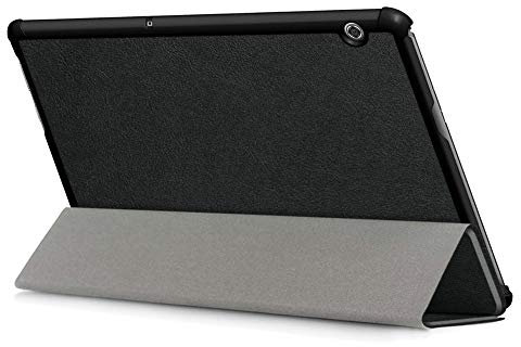Kepuch Custer Funda para Huawei MediaPad T5 10,Slim Smart Cover Fundas Carcasa Case Protectora de PU-Cuero para Huawei MediaPad T5 10 - Negro
