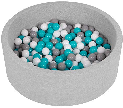 Selonis Bällebad Kinder 90x30cm Bällepool für Baby 200 Bälle Enthalten