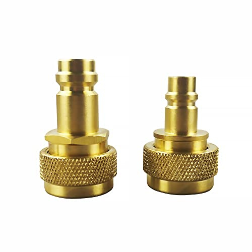 Wisepick Quick Adapter Einstellbarer High- und Low-Side-Anschluss R134a Quick Coupler-Anschluss an R1234yf ， Umrüstsatz R134a auf R1234yf für AC-Kältemittel