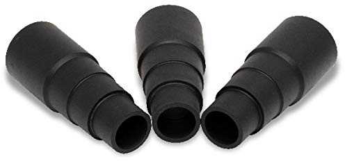Universal Staubsauger Adapter zur Reduzierung Reduzierstück für alle gängigen Werkstattsauger und Werkzeuge z. B. Stichsäge, Exzenter Schleifmaschine Bohrmaschine (3x weich)