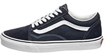 Vans Classic, Unisex – Scarpe Sportive per Bambini – Skateboarding, Blu/Bianco, 37 EU