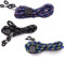 La Optica B.L.M. Unisex Brillenband Bunt 65cm für Sonnenbrillen, Lesebrillen, Brillen, Sport - Farben (3er Set (Schwarz, Blau, Navy))