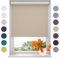 Radeco® Verdunkelungsrollo 40 x 190 cm Sand, Größen von 40 bis 240 Breite, ohne Bohren möglich, Rollo wandmontage, Rollo 40 cm breit, Fenster rollos für innen, rollos für Fenster