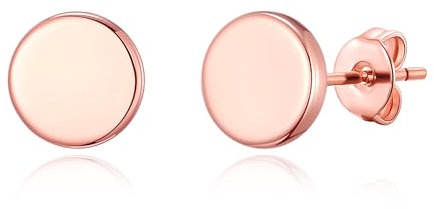 Philip Jones Rose Gold Plated Round Dot Stud Earrings