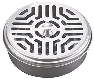 MEISO Supports en Spirale de Moustiques en Acier Inoxydable pour Bobines de Moustiques, Support Spirale Anti Moustique Bobine pour Maison, Jardin, Camping, Pêche, Voyage, Extérieur (1 Pièces)
