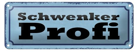 FEMER Blechschild Spruch 27x10cm Schwenker Profil Grill Dekoration