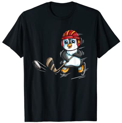 Pinguin ice hockey hockeyschläger eishockey Sport Pinguine T-Shirt