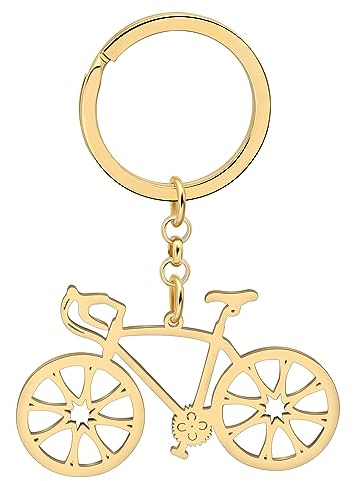DALANE Edelstahl Niedlich Fahrrad Schlüsselanhänger Fahrrad Schmuck für Frauen Mädchen Charms Geschenke Brieftasche Schlüsselring